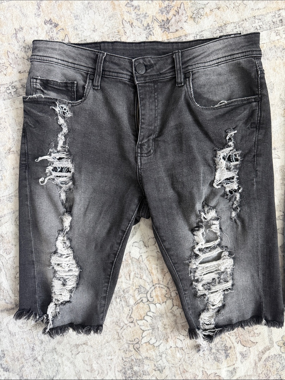 YOUNGLA Men's Denim Shorts